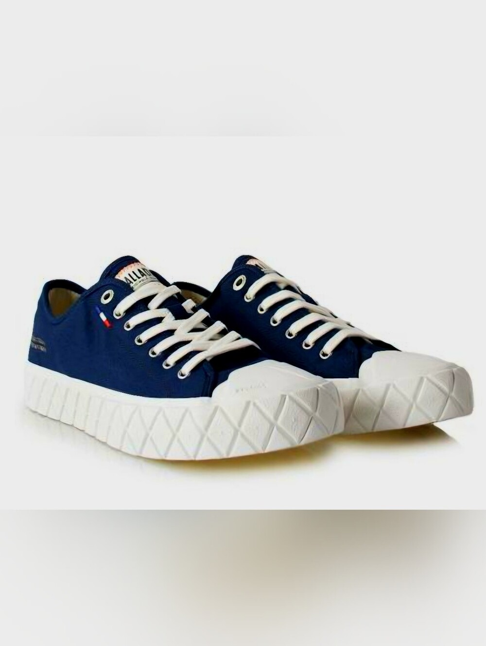 Palladium Palla Ace Canvas Low (CVS Organic model in the "Mood Indigo Blue Color
